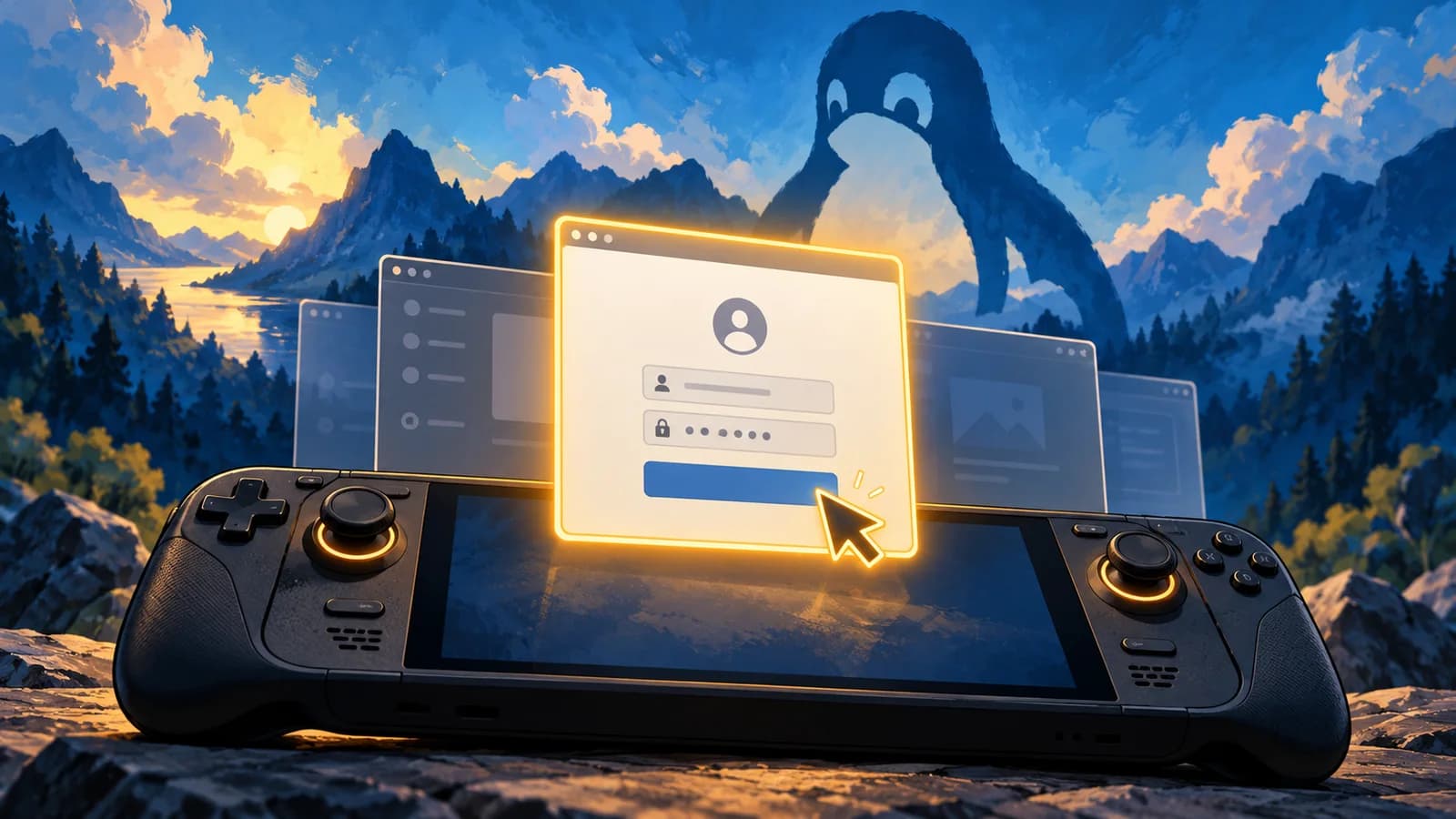 Capa do artigo: Proton corrige a janela de login da EA App — mas não libera todos os jogos no Steam Deck