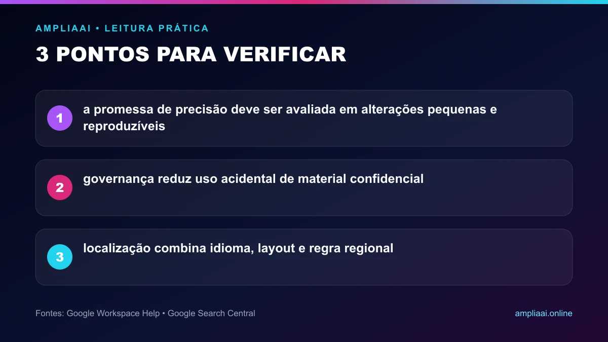 Três pontos para verificar em Google Pics leva edição generativa para dentro do trabalho