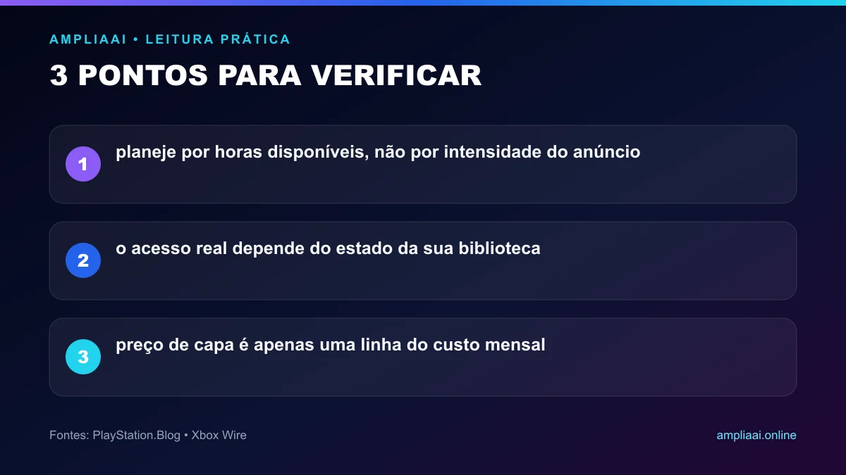 Três pontos para verificar em Outubro de 2026 está lotado: escolha jogos sem destruir o orçamento