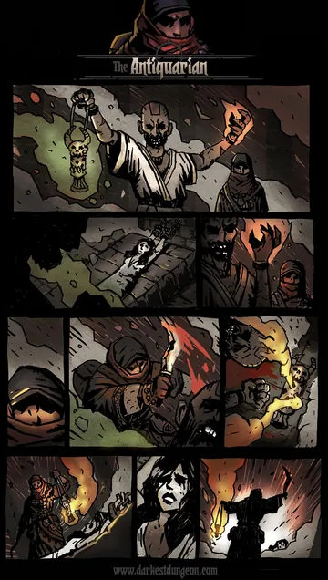 História visual oficial de antiquarian em Darkest Dungeon I