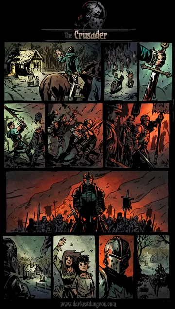 História visual oficial de crusader em Darkest Dungeon I