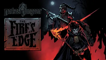 Arte promocional oficial da expansão The Fire's Edge para Darkest Dungeon I