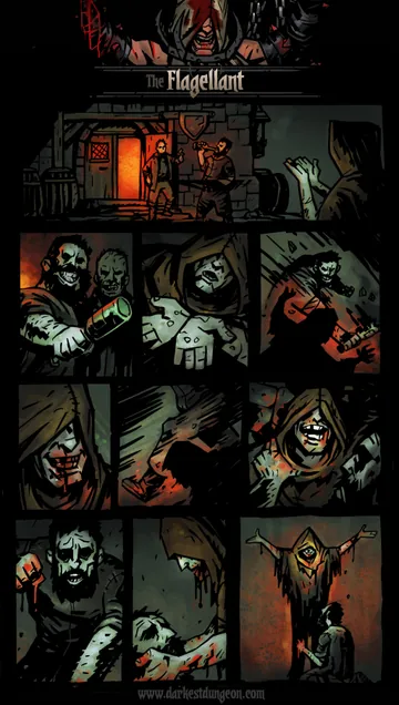 História visual oficial de flagellant em Darkest Dungeon I