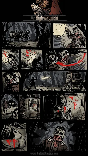 História visual oficial de highwayman em Darkest Dungeon I