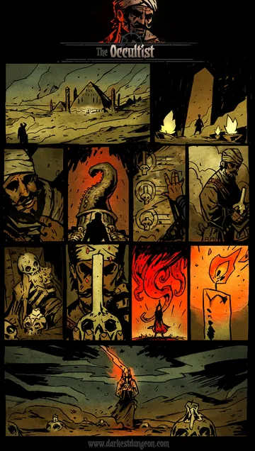 História visual oficial de occultist em Darkest Dungeon I