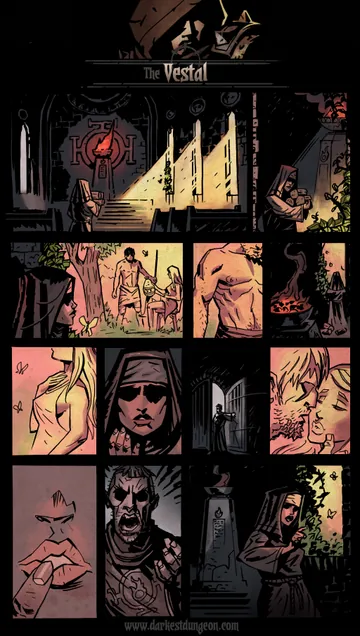 História visual oficial de vestal em Darkest Dungeon I