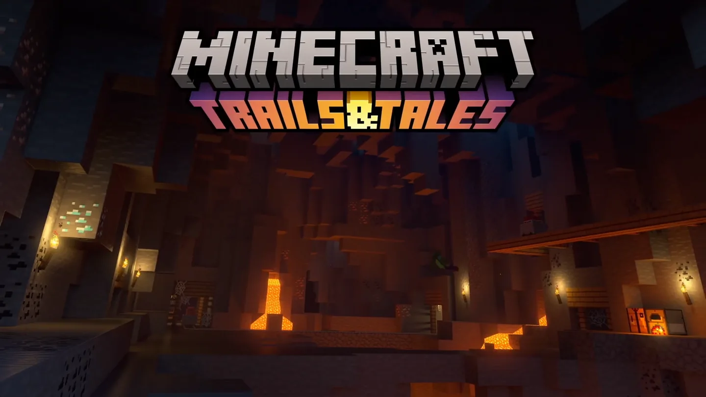 Arte de divulgação de Minecraft: Trails & Tales
